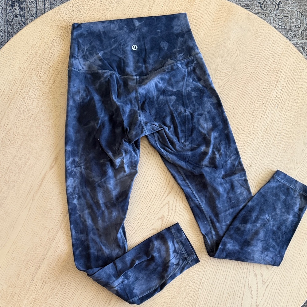 Lululemon Black Tie-Dye Align Leggings size 4